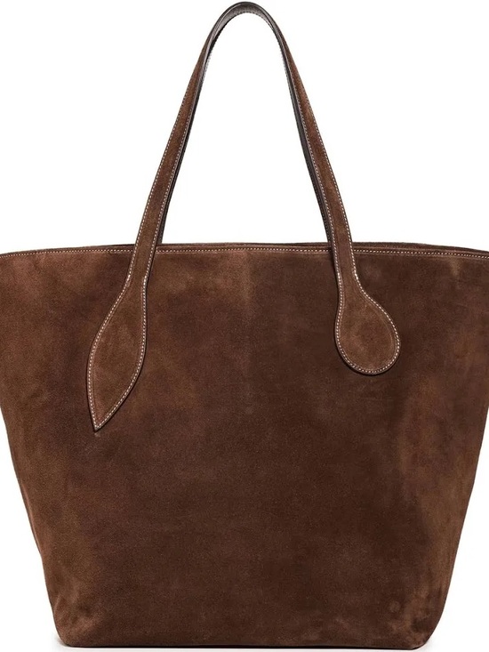 Little Liffner Handbags - Little Liffner Brown Suede Sprout Tote
